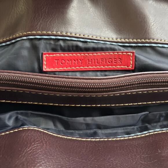 Tommy Hilfiger American Classic Brown Purse Multicolor Plaid - Picture 7 of 12